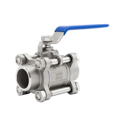 Valvola a sfera di saldatura in acciaio inossidabile resistente agli acidi SS316 o SS304
