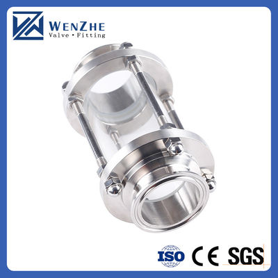 Acciaio inossidabile di grado alimentare 304 316L Sanitario Tri Clamp Visione vetro tubo di montaggio vetro visione tubolare