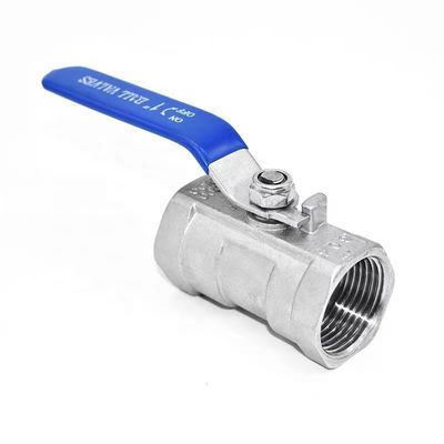 Manico lungo 1 1/4 "acciaio inossidabile 304 316 un pezzo di filo pulsante valvola a sfera npt bspt bspp G