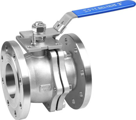 Supporto personalizzato ODM Valvola a sfera in acciaio inossidabile a 2 pezzi per flange ANSI classe 150