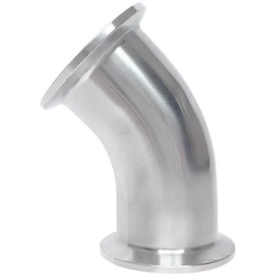 Sanitario 90 gradi 45 gradi 2 "Tri Clamping Elbows Casting SS304 316L Food Grade TC Clamped