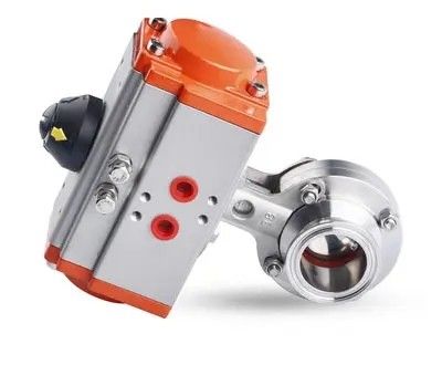 Valvola a farfalla 3A di acciaio inossidabile 304 316 pneumatico saldata/clamp