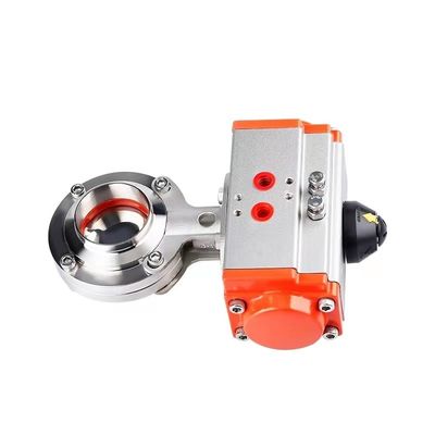 Valvola a farfalla 3A di acciaio inossidabile 304 316 pneumatico saldata/clamp