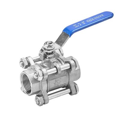 Acciaio inossidabile 304/316 3 pezzi Tipo Valvola a sfera a filo a vite NPT BSPT G per lavori pesanti