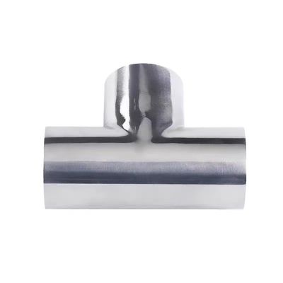 SS304 CF8 Acciaio inossidabile saldatura di lucidatura tubo sanitario 3 Way Tees ISO DIN