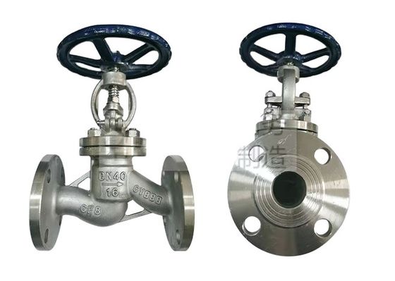 Valvola a sfera in acciaio inossidabile PN16 a temperatura media di tipo S per controllo del flusso leggero