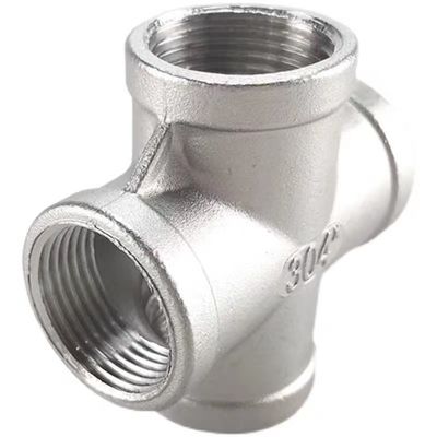Acciaio inossidabile 3/4" femminile 4 Way Cross Cast Pipe Fitting Coupling for Connection