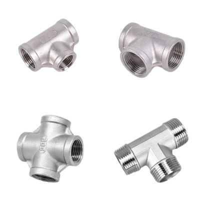 Acciaio inossidabile 3/4" femminile 4 Way Cross Cast Pipe Fitting Coupling for Connection
