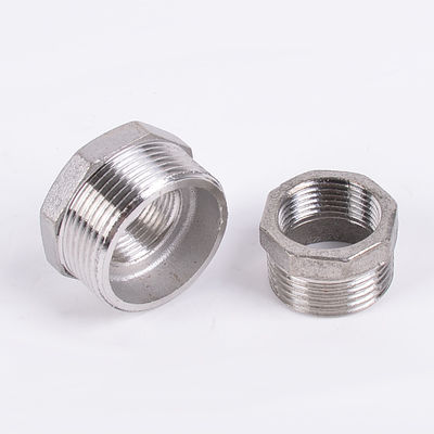 Acciaio inossidabile riduttore Hex Bushing 1 "-8" maschio NPT a 3/4" femmina NPT adattatore di tubo fuso