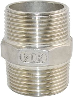 1-1/4 "x 1-1/4" NPT Maschio a filo esatto capezzolo in acciaio inossidabile 304
