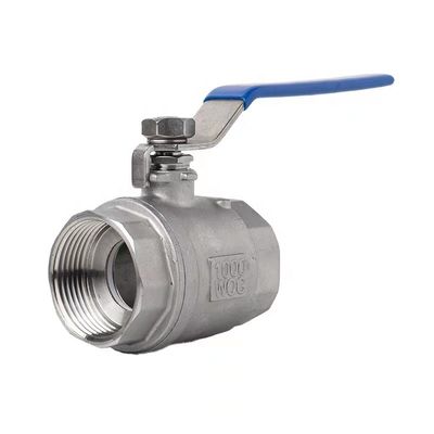 WZ in acciaio inossidabile SS 304 316 NPT BSP a filo 2PC Valvola a sfera personalizzata per la longevità