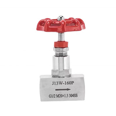 Valvola ad ago ad alta pressione 1/2" DN15 J13W-160P in acciaio inossidabile forgiato 304 316 316L