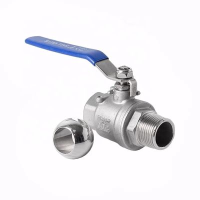 Maschio e femmina Full Port BSP BSPT NPT Q11F 304 316 WCB CF8 1000 wog Valvola a sfera a filo 2pc