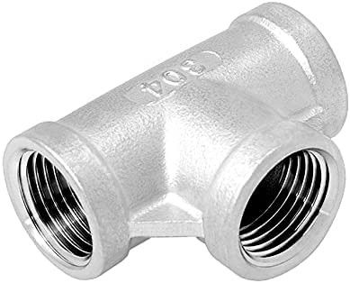 Tubo in forma di T in acciaio inossidabile con filo femminile NPT da 3/4" e codice di testa uguale