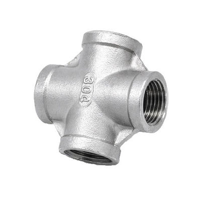 Tubo in forma di T in acciaio inossidabile con filo femminile NPT da 3/4" e codice di testa uguale
