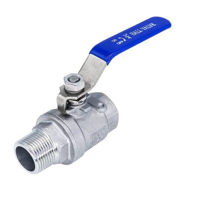 304 in acciaio inossidabile 1/2 pollice FNPT Heavy Duty Full Port Ball Valve con maniglie blu