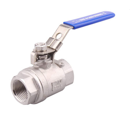 304 in acciaio inossidabile 1/2 pollice FNPT Heavy Duty Full Port Ball Valve con maniglie blu