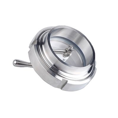 10bar in acciaio inossidabile sanitario 304/316L tubo saldato Union Sight Glass con tergicristallo