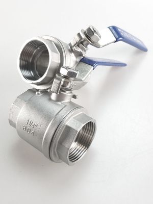 Codice testa rotonda senza cucitura in acciaio inossidabile 201 sfera di ferro Femminile valvola a sfera a filo DN8
