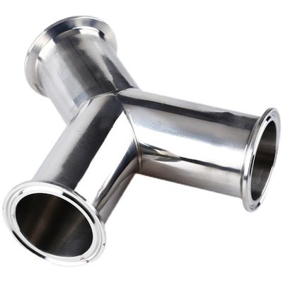 Acciaio inossidabile sanitario304 316 Pipe Fitting Tri Clamp Wyes Tee Y Tipo Tee Garantito