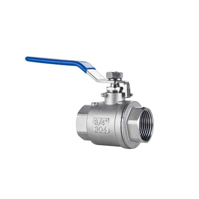 SS304 DN8 Valvola a sfera di controllo manuale a filettatura femminile Standard Standard Head Code Round