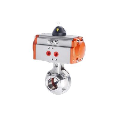 Valvola a farfalla pneumatica in acciaio inossidabile D681-X 301/304/316 personalizzata