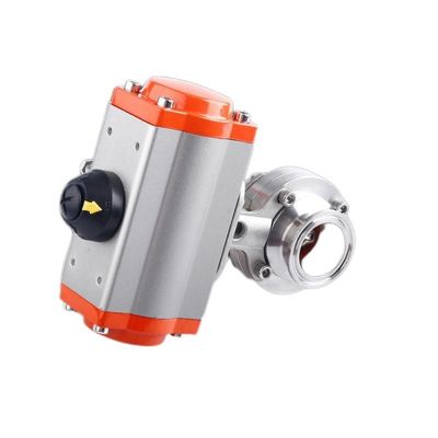 Valvola a farfalla pneumatica in acciaio inossidabile D681-X 301/304/316 personalizzata