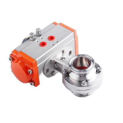 Valvola a farfalla pneumatica in acciaio inossidabile D681-X 301/304/316 personalizzata
