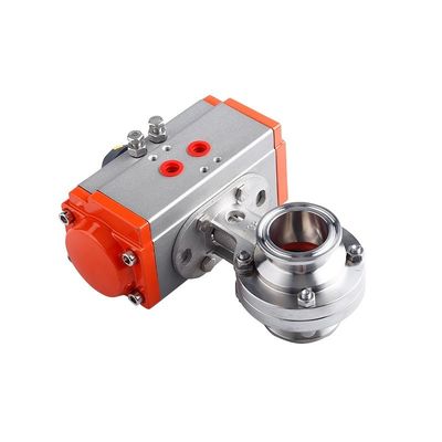 Valvola a farfalla pneumatica in acciaio inossidabile D681-X 301/304/316 personalizzata