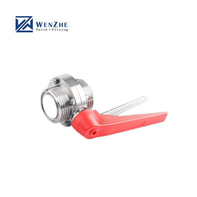 Valvole per farfalla a filo maschio manuali sanitari SS304 / 316L ODM