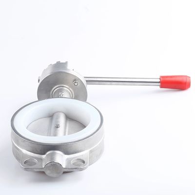 Valvola a farfalla manuale SS304/316L in acciaio inossidabile sanitario