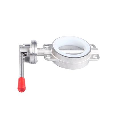 Valvola a farfalla manuale SS304/316L in acciaio inossidabile sanitario