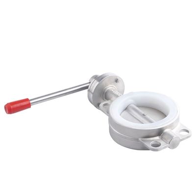 Valvola a farfalla manuale SS304/316L in acciaio inossidabile sanitario