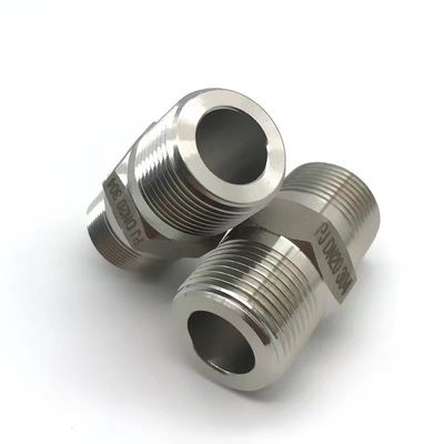 WZ Acciaio inossidabile ad alta pressione Hex Nipple BSP NPT Equal Male Thread Pipe Fitting