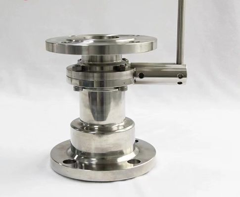 304 Valvola a farfalla di saldatura sanitaria con flange a pressione non negativa standard forgiata