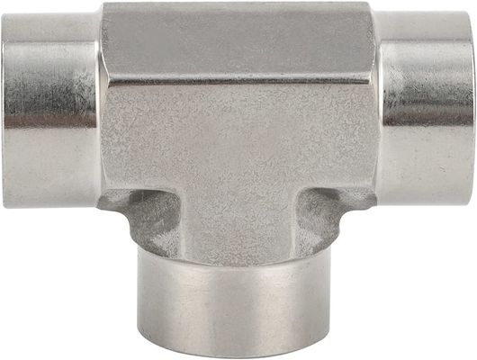 Acciaio inossidabile 301 T-fitting 3 Ways Connector 1/8" NPT Femminile x 1/8" NPT Femminile x 1/8" NPT Femminile