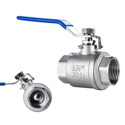 SS304 DN50 Valvola a sfera di controllo manuale a filo femminile per applicazioni ad alta temperatura
