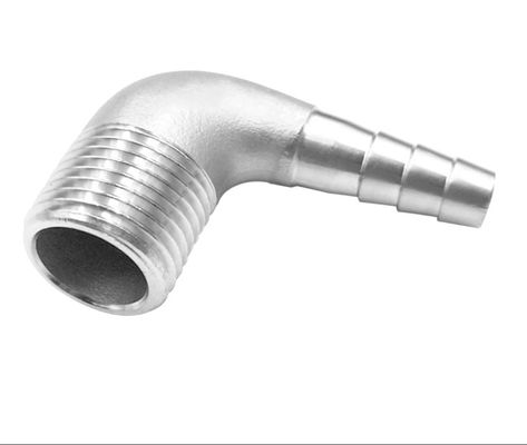 Connessione femminile 3/8" Hose Barb x 1/2" NPT Maschio 90° Adapter gomito per Home Brew