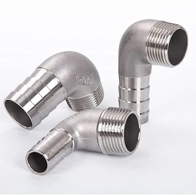 Connessione femminile 3/8" Hose Barb x 1/2" NPT Maschio 90° Adapter gomito per Home Brew