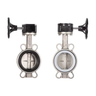 Sanitario SS304/316L Valvola a farfalla a coppia di turbine D371X-10/16P per la funzione di arresto dell'acqua