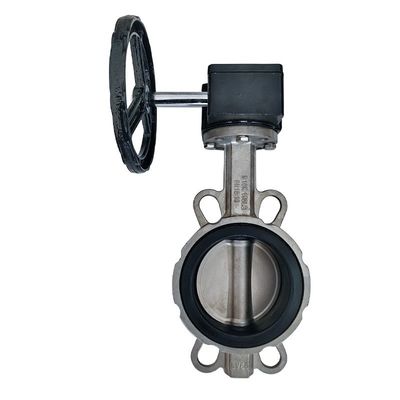 Sanitario SS304/316L Valvola a farfalla a coppia di turbine D371X-10/16P per la funzione di arresto dell'acqua