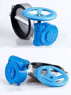 Sanitario SS304/316L Valvola a farfalla a coppia di turbine D371X-10/16P per la funzione di arresto dell'acqua