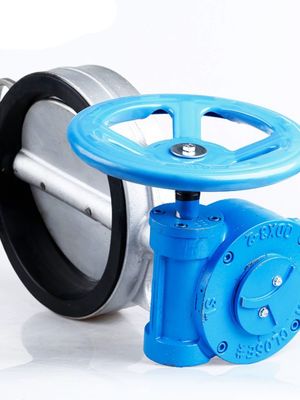 Sanitario SS304/316L Valvola a farfalla a coppia di turbine D371X-10/16P per la funzione di arresto dell'acqua
