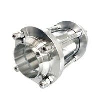 Connessione di saldatura tubo di vetro sanitario in acciaio inossidabile con superficie CNC