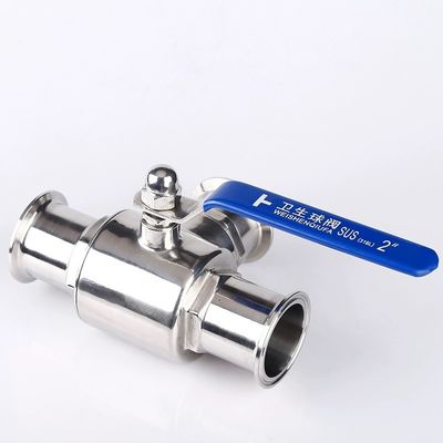 Valvola di sfera sanitaria in acciaio inossidabile 304 316 316L Tri Clamp 3 vie
