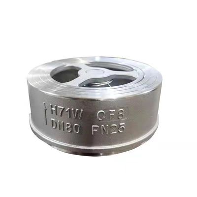 DN50-DN200 API 594 Tipo Wafer Silenzioso CS Valvola di controllo di sollevamento H71W Con acciaio inossidabile
