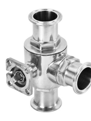 Valvola a sfera galleggiante in acciaio inossidabile per valvola ad acqua a piattaforma alta a tre vie di tipo T di tipo L