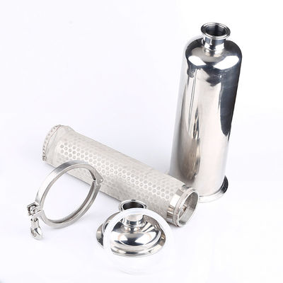 300 maglie 1,5'' lucidatura in linea Clamped Straight Strainer tubo filtro per bevande da birra