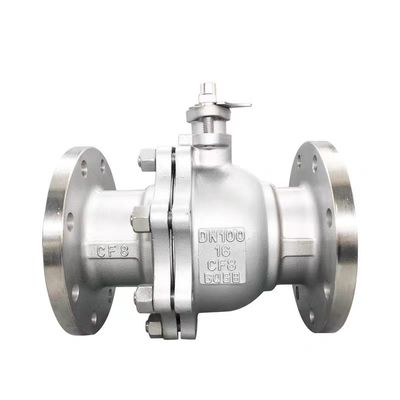 Valvola a sfera in acciaio inossidabile ad alta pressione con fusione durevole e connessione a flange