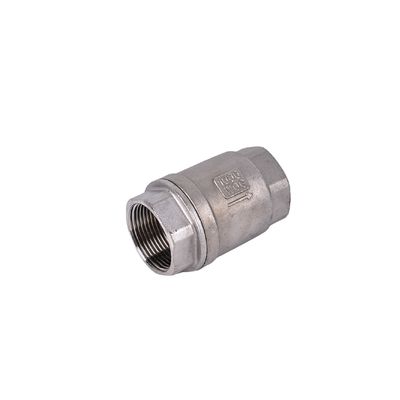 Finitura in argento 1/2''-3.0'' in acciaio inossidabile NPT BSP 201 304 Valvola di controllo a senso unico senza ritorno